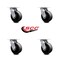 Service Caster 5 Inch Glass Filled Nylon Wheel Swivel Caster Set with Roller Bearings SCC SCC-30CS520-GFNR-4 - alternate 2